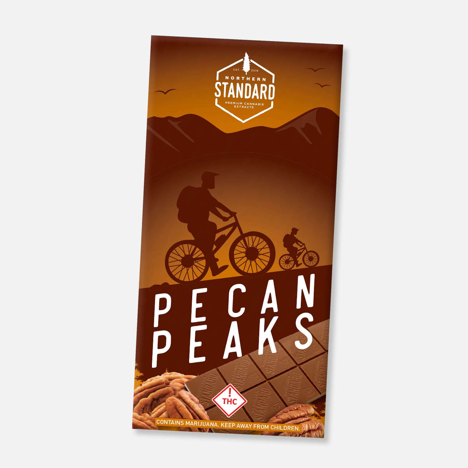 Pecan Peaks (Gluten Free) THC Chocolate Bars