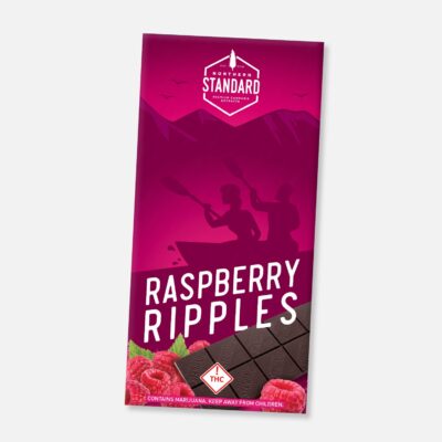Raspberry Ripples: THC Chocolate Bar